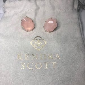Kendra Scott Earrings in rose quartz